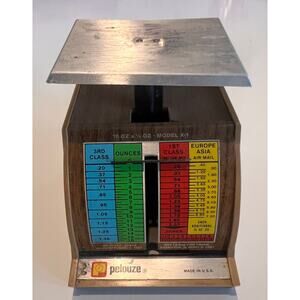 Letter Scale with postal rates from 1981 for local and international letters-USA